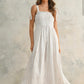 Miou Muse White Tie-Dye Dress