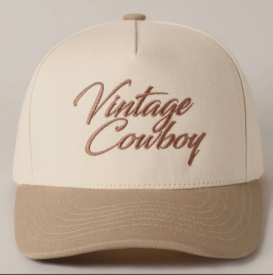 Vintage Cowboy Trucker Hat