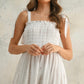 Miou Muse White Tie-Dye Dress