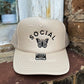 Social butterfly foam trucker hat