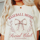 Baseball mom social club Tee