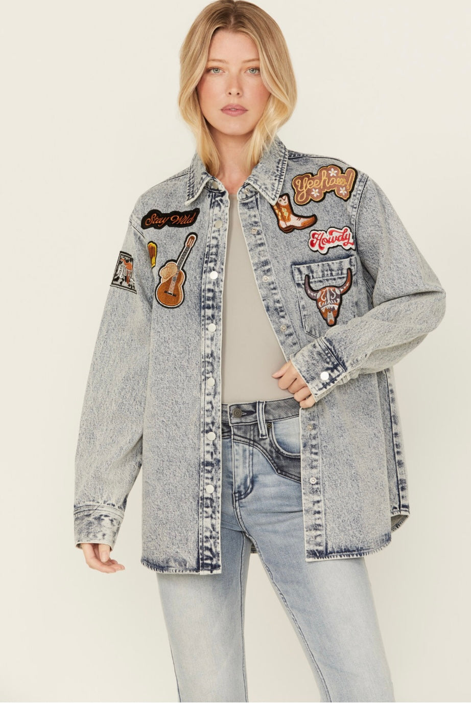 Blue B Rodeo Patch Denim Jacket