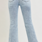 Risen High-rise Crop Distressed Denim