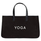 Black Canvas Yoga Tote