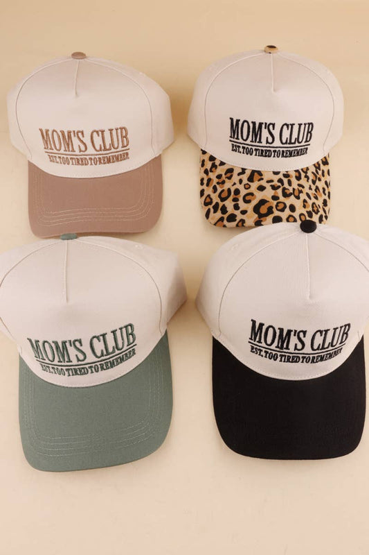..Mom's Club Two Tone Canvas Trucker