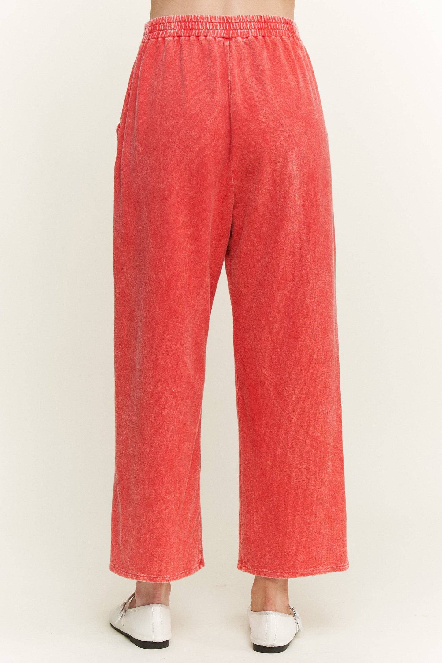 Mineral Washed Studded WideLeg Pocket Pants HP6549