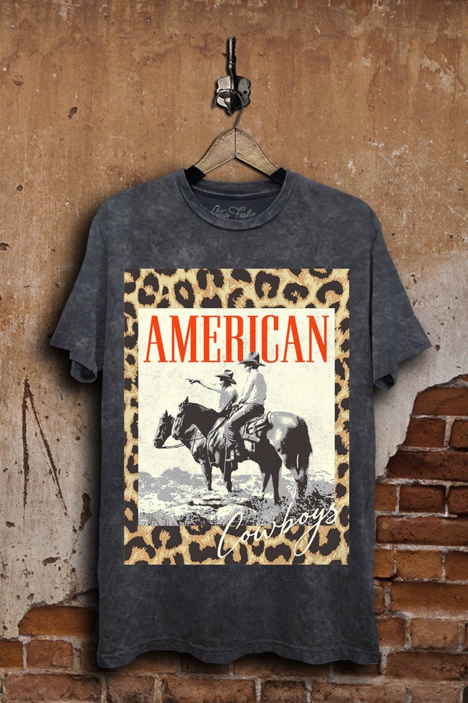 Lotus Leopard American Cowboys Graphic T-shirt
