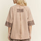 J her Mineral Washed Leopard Star Halfsleeve top HT6628