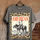 Lotus Leopard American Cowboys Graphic T-shirt