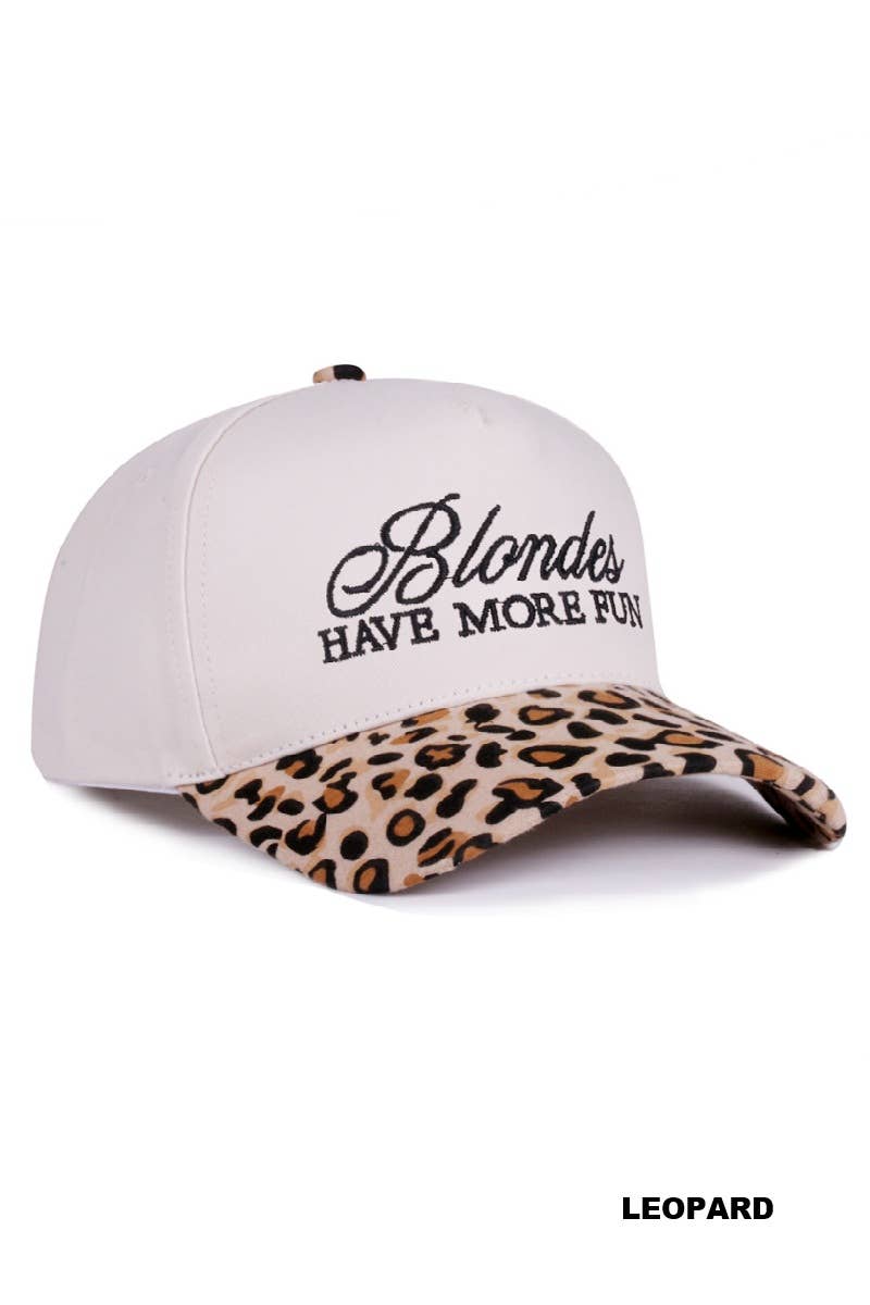 Blondes Have More Fun Two Tone Camo Trucker