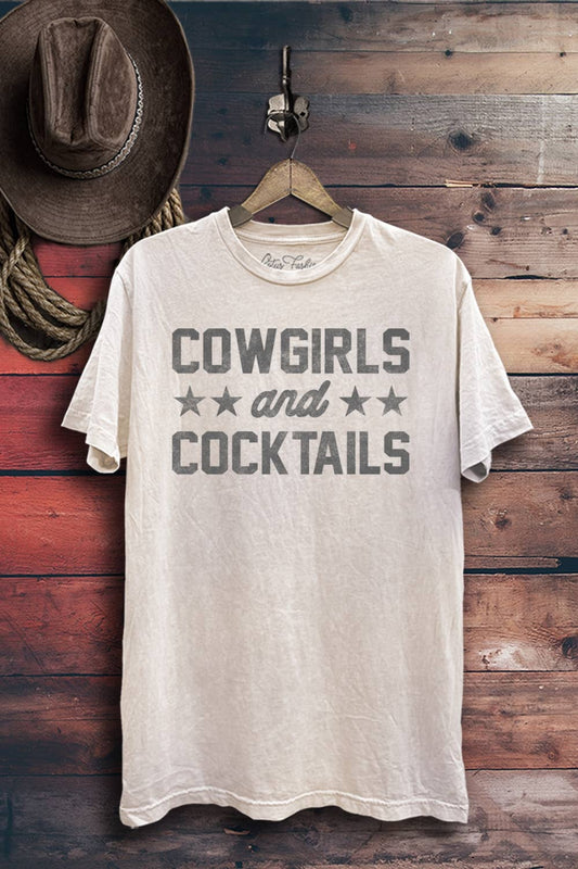Cowboys and Cocktails Graphic Top