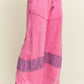 J. HER Mineral Washed Denim patched Wide Leg Pants