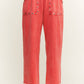 Mineral Washed Studded WideLeg Pocket Pants HP6549
