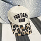 Leopard Football Mom Hat