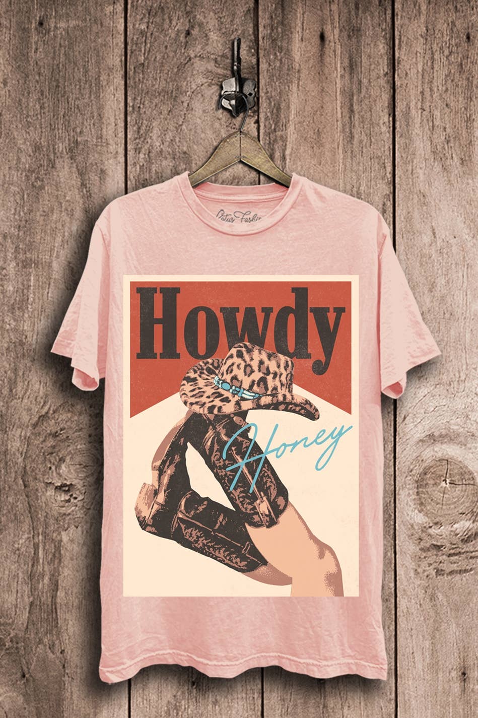 Lotus Howdy Honey leopard Graphic T-shirt