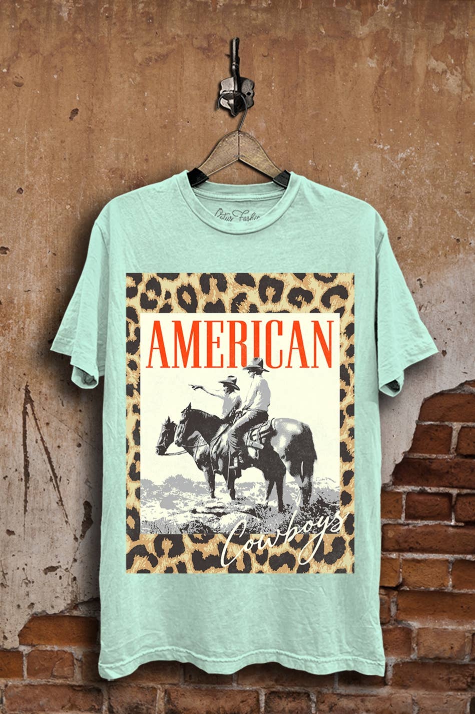 Lotus Leopard American Cowboys Graphic T-shirt
