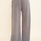 Mineral Washed Flower Daisy Trim LongLeg Pants HP6016P1