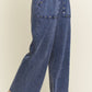 Mineral Washed Studded WideLeg Pocket Pants HP6549