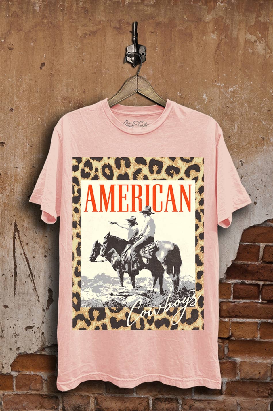 Lotus Leopard American Cowboys Graphic T-shirt