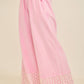 Mineral Washed Flower Daisy Trim LongLeg Pants HP6016P1