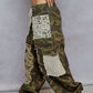 POL Camo Vintage Wash Crochet Patches Distress Jogger Pants