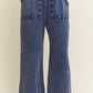 Mineral Washed Studded WideLeg Pocket Pants HP6549