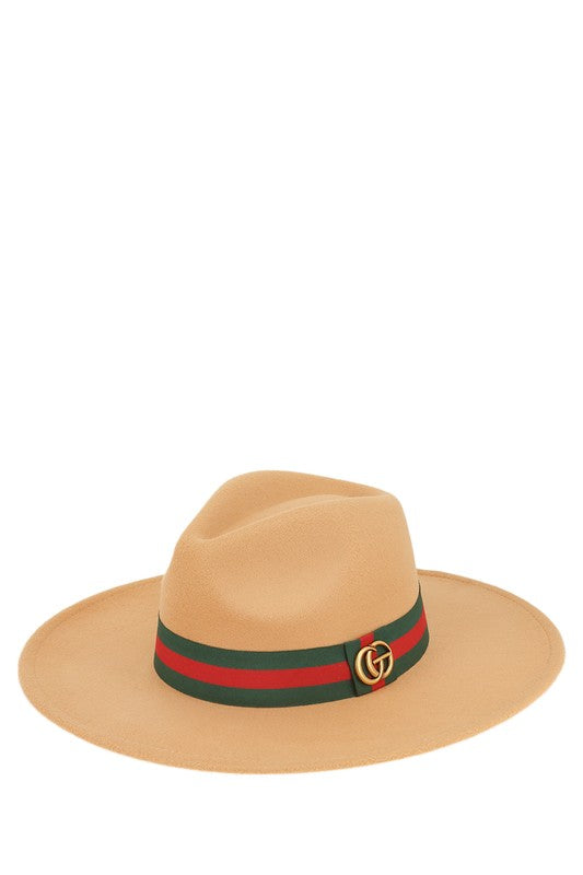 Striped Fedora Hat