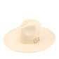 Beige wide brim Rancher Hat
