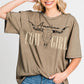 American Cowgirl Oversized Graphic T-shirt