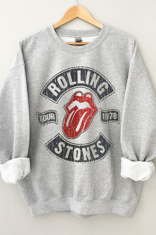 Rolling Tongue Tour Band Sweatshirt