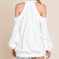 White V Neck Sweater