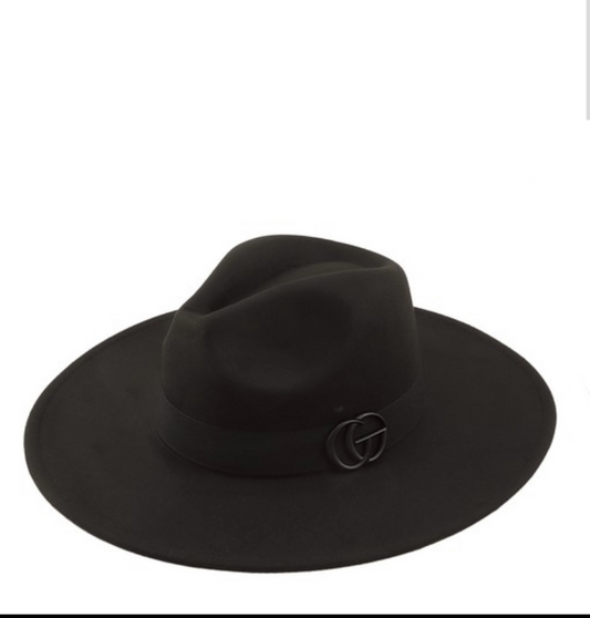 Black wide Brim Rancher Hat