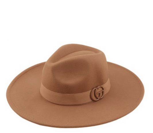 Camel  wide brim Rancher Hat