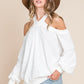 White V Neck Sweater