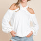 White V Neck Sweater