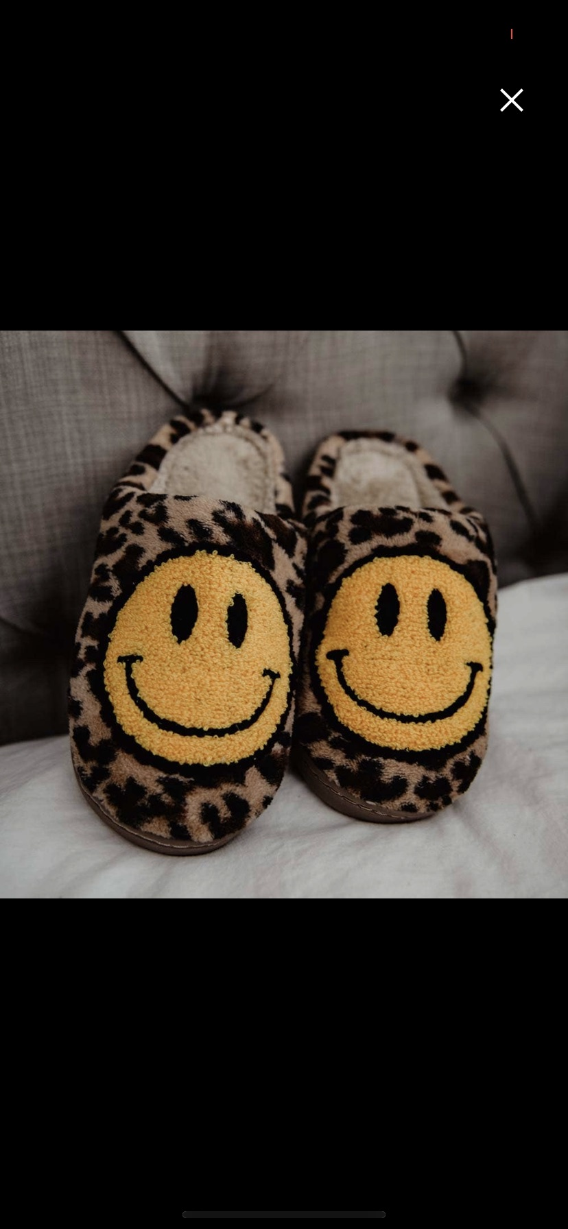 Leopard Smiley Slippers