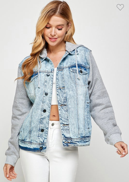 Denise Denim Hoodie Jacket