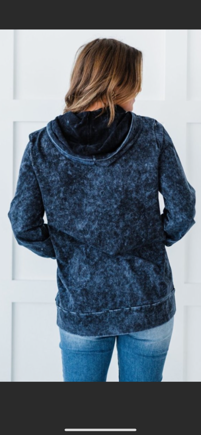 Mineral Washed Charcoal hoodie