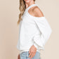 White V Neck Sweater