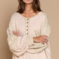 Tracy waffle Knit sweater Top